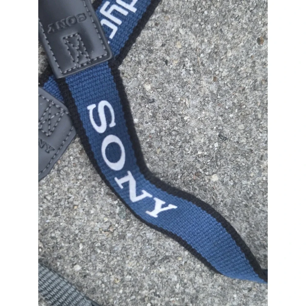 Genuine Vintage Sony Handycam Camcorder Neck Strap Blue